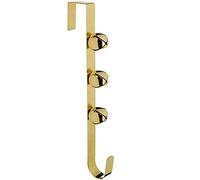 WeRChristmas Bells Wreath Hanger Christmas Decoration - 38 cm, Gold