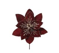 WeRChristmas Burgundy Artificial Poinsettia, 32cm