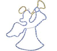 WeRChristmas Christmas Angel Rope Light Silhouette Decoration, Multi-Colour, 49 cm
