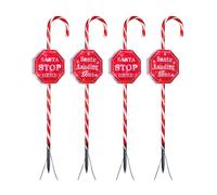 WeRChristmas Christmas Candy Cane Garden Pathway Lights, Red, 80 cm, WRC-9614