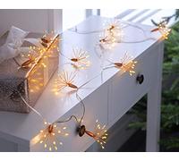 WeRChristmas Christmas Firework String Decoration, 150 Copper Wire LED Lights, Warm White, 2 m