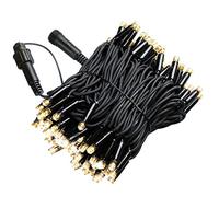 WeRChristmas Connectable LED Rubber Cable Lights String with 100 Warm White