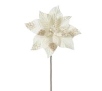 WeRChristmas Cream Artificial Poinsettia Flower, 27 cm