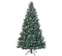 WeRChristmas Evergreen Snowy Tip Christmas Tree, Green, 7 ft / 2.1 m