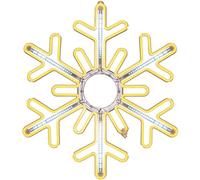 WeRChristmas Flashing Snowflake Christmas Silhouette Decoration, Warm White, 76 cm
