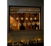 WeRChristmas Flashing Star Curtain Net Light White 2M