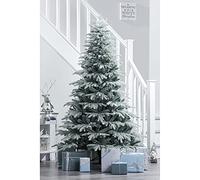 WeRChristmas Frosted Siberian Mixed Pine Christmas Tree, White, 7 ft / 210 cm