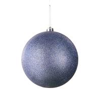 Werchristmas Ice Blue Extra Large Shatterproof Bauble Glitter 20 Cm