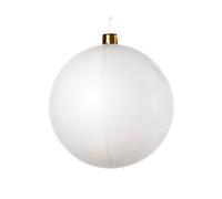 WeRChristmas Inflatable Tinsel Christmas Bauble, White, 76 Cm