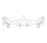 WeRChristmas Large Star Motif Christmas Rope Light Silhouette, Multi-Colour