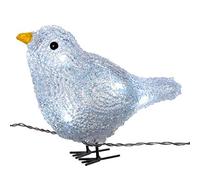 WeRChristmas LED Bird Lights Christmas Decoration, 15 cm - White, Set of 5