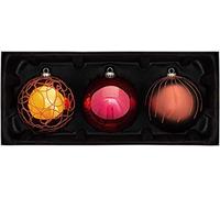 WeRChristmas Luxury Multi-Coloured Large Glass Bauble Pack WRC-9330
