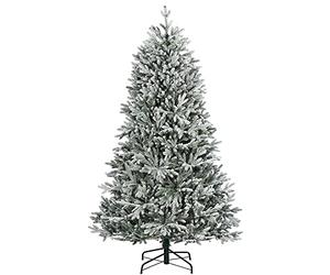 WeRChristmas Luxury Snow Flocked Christmas Tree, White, 7 ft / 2.1 m