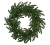 WeRChristmas Mixed Pine Candle Wreath , 24 inch/ 60 c m, Green