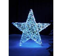 WeRChristmas Pre Lit 3D Iridescent Star Silhouette 81Cm