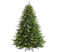 WeRChristmas Pre-Lit Balsam Fir Christmas Tree, 7 Ft