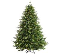 WeRChristmas Pre-Lit Balsam Fir Christmas Tree, 8 Ft