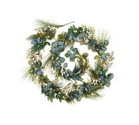 WeRChristmas Pre-Lit Berry & Eucalyptus Garland, 9 ft