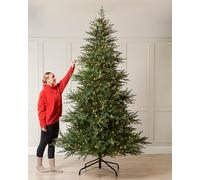 WeRChristmas Pre Lit Christmas Tree 9ft Realistic, Warm White LEDs