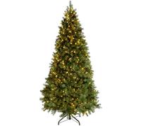 WeRChristmas Pre-Lit Craford Pine Christmas Tree, 7 ft