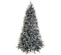 WeRChristmas Pre-Lit Edwardian Spruce Pre-Lit Multi-Function Christmas Tree, 2.1 m - 7 feet with 450-LED, Green