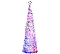 WeRChristmas Pre-Lit Flashing LED Tree Christmas Decoration, Acrylic, 63 cm - Multi-Colour