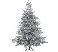 WeRChristmas Pre-Lit Frost Vermont Spruce Multi-Function Christmas Tree with 500 Cool White LED Lights, Green, 7 feet/2.1 m