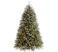 WeRChristmas Pre-Lit Full Bodied Decorated Frosted Christmas Tree, 6 Ft
