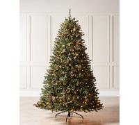 WeRChristmas Pre-Lit Full Bodied Decorated Frosted Christmas Tree, 7 Ft