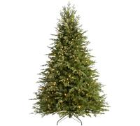 WeRChristmas Pre-Lit Grand Alaskan Fir Multi-Function Christmas Tree with 800-LED Lights - 9 feet/2.7 m, Green
