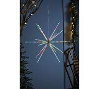 WeRChristmas Pre-Lit Hanging Starburst Decoration, 70 Colour Changing LED Lights