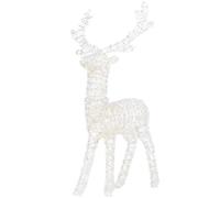 WeRChristmas Pre-Lit Large 3D Acrylic Reindeer Decoration, 400 Warm White LEDs
