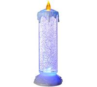 WeRChristmas Pre-Lit LED Magical Colour Changing Floating Glitter Candle, 29 cm - Multi-Colour