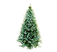 WeRChristmas Pre-Lit Mixed Frosted Tip Christmas Tree with White LED Ball Lights, 5.5 ft/1.65 m