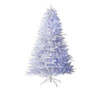 WeRChristmas Pre-Lit Mixed Pine White Christmas Tree, 7 Ft