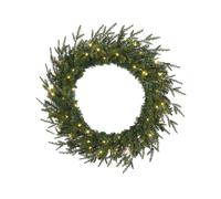 Pre-Lit Multi-Function Douglas Fir Wreath, 60 Warm White LED Lights