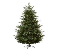 WeRChristmas Pre-Lit Northern Fir Dual Candle LED Tree, 7ft | 7ft Northern Fir with 1,546 PE tips, 580 dual-colour candle LEDs, 10 functions, memory, 3m lead and hinged branches