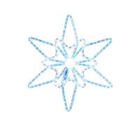 WeRChristmas Pre Lit Northern Star Rope Light Silhouette Blue White 64Cm