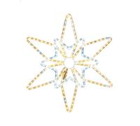 WeRChristmas Pre Lit Northern Star Rope Light Silhouette Warm Bright White 64Cm