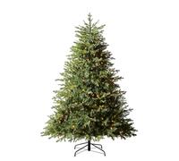 WeRChristmas Pre Lit Realistic Christmas Tree 5ft, Warm White & Multicolour