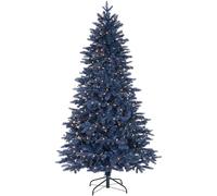 WeRChristmas Pre-Lit Sapphire Blue Christmas Tree, 200 Warm White LED Lights, 5 ft / 150 cm