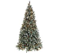 WeRChristmas Pre-Lit Scandinavian Blue Spruce Christmas Tree with 200 Chasing Warm LED Lights, 5 feet/1.5m