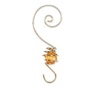 WeRChristmas Pre-Lit Snowflake Bauble Hooks, Christmas Tree Decoration - Set of 24, Gold