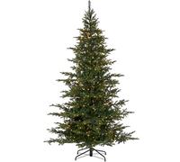 WeRChristmas Pre-Lit Sugar Pine Christmas Tree, 400 Warm White LED Lights, Green, 6 ft / 1.8 m