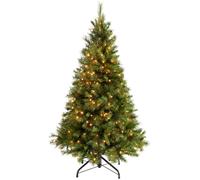 WeRChristmas Pre-Lit Victorian Pine Christmas Tree, 5 ft