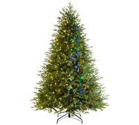 WeRChristmas Pre-Lit Windsor Fir Multi-Function Christmas Tree with 700 Multi Dual LED Lights