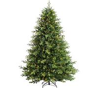 WeRChristmas Prelit Balsam Fir Christmas Tree with 500 Chasing Warm LED Lights, Multi-Colour, 6 feet/1.8m