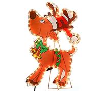 WeRChristmas Reindeer Rope Lights Silhouette Christmas Decoration, 56 cm - Large, Multi-Colour