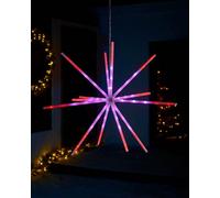 WeRChristmas Rgb Led Hanging Starburst Decoration 56Cm