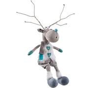 WeRChristmas Sitting Boy Reindeer Figurine, Multi-Colour, 42cm